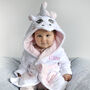Personalised Soft Baby Unicorn Dressing Gown, thumbnail 1 of 8