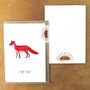 Sylvan Red Fox Greetings Card, thumbnail 6 of 7