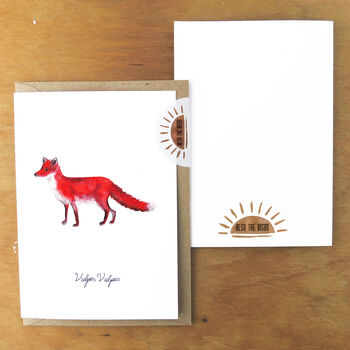 Sylvan Red Fox Greetings Card, 6 of 7