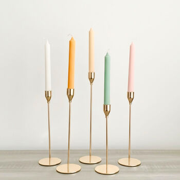 Colourful Pastel Soy Wax Taper Candle And Dinner Candle, 7 of 9