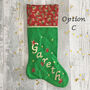 Personalised Fabric Christmas Stocking, thumbnail 7 of 11