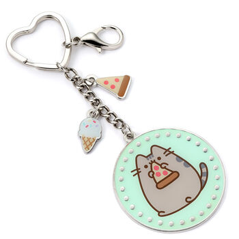 Pusheen The Cat Pizza Keyring With Mini Charms, 4 of 5