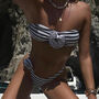 Stripe Rose Bikini, thumbnail 2 of 5