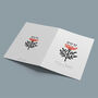 Decorative Folk Thistle Christmas Card Pack, thumbnail 3 of 4