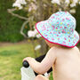 Personalised Children's Floral Summer Hat, thumbnail 1 of 2