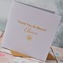 Personalised Gold Foiled Thank You Card, thumbnail 2 of 4