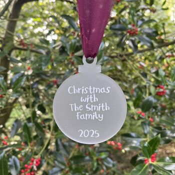 Family Christmas Bauble Decoration, 2 of 4