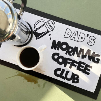 Personalised Coffee Club Mat, 2 of 2