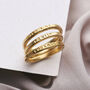9ct Gold Personalised Stacker Ring, thumbnail 2 of 7