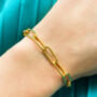 Gold Plated Chunky Chain Bracelet, thumbnail 1 of 4
