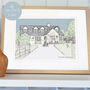 Personalised Hand Drawn House Portrait Illustration, thumbnail 1 of 12