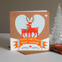 Deer Husband Christmas Card, thumbnail 2 of 2