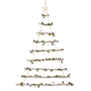 Scandi Hanging Christmas Tree Ladder, 2 of 6