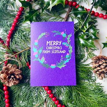Charity 'Merry Christmas From Scotland' Scottish Card, 6 of 9