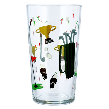 Golf Printed Pint Glass, 2 of 6