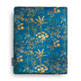 Luxury Thick Soft Throw Blanket Rainforest Teal Gold, thumbnail 1 of 4