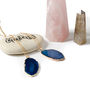 Large Blue Agate Yoga Pendant Necklace, thumbnail 4 of 6