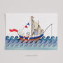 Personalised Boat At Sea Picture For Boy's Bedroom, thumbnail 9 of 12