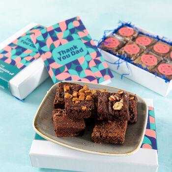 'Thank You Dad' Gluten Free Luxury Brownie Gift, 3 of 4