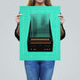 The Future Of Music Abstract Retro Style Wall Art Print, thumbnail 2 of 6