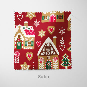 Red Gingerbread House Christmas Cushion, 6 of 7