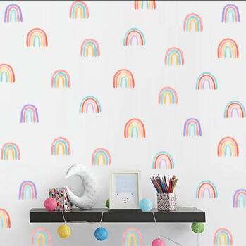 New! Cute Rainbows Child’s Room Removable Wall Vinyl Stickers, 6 of 6