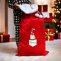 Personalised Gonk Family Red Christmas Sacks, thumbnail 4 of 7