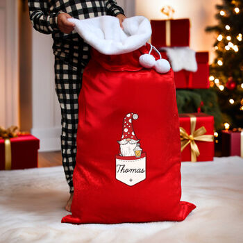 Personalised Gonk Family Red Christmas Sacks, 4 of 7