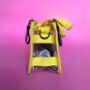 Clear Bag Organiser Neon Yellow Stadium Cross Body Bag, thumbnail 4 of 6