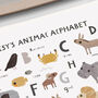 Personalised Animal Alphabet Print, thumbnail 5 of 6