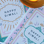 Set Of Four Hand Finished Sparkly Diwali Cards, thumbnail 5 of 7