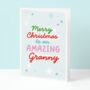 Amazing Granny Christmas Card, thumbnail 1 of 3