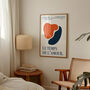 The Time Of Love French Abstract Giclée Art Print, thumbnail 5 of 5