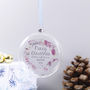 Personalised Wreath 'Merry Christmas' Flat Bauble, thumbnail 6 of 8