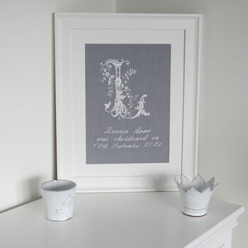 Personalised Embroidered Christening Picture, 4 of 4