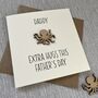 Personalised Extra Hugs Octopus Father's Day Card, thumbnail 2 of 2