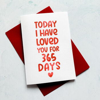 Personalised Days I've Loved You Card, 2 of 7