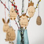 Personalised Wooden Easter Carrot Decoration, thumbnail 2 of 3