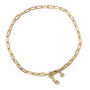 Paper Clip Anklet In Gold Plated, thumbnail 1 of 3