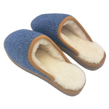 Lambswool And Sheepskin Men's Slippers, 3 of 12