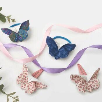 Fabric Butterfly Hair Bands For Little Girls Hair, 7 of 12