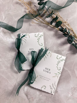 Watercolour Botanical Vow Books, 7 of 10