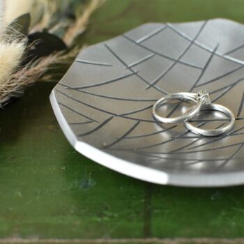 Ten Sided Iron Dish Patterned With Choice Of Finish, 4 of 11