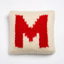 Personalised Cushion Knitting Kit In Red, thumbnail 3 of 10