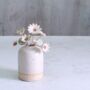 White And Gold Ceramic Flower Bouquet Small, thumbnail 2 of 11