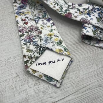 Wild Flower Neck Tie Spring Wedding Handmade Tie Adults And Childs, 9 of 9