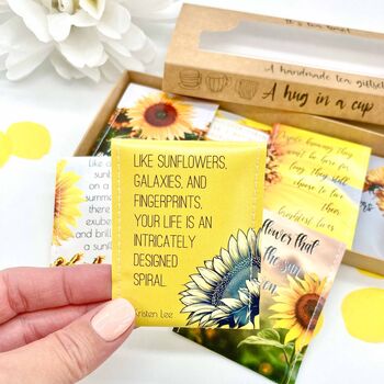 Sunflower Themed Tea Gift | Encouragement Gift | Gardener Gift, 4 of 11