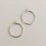 Rae | Gold Fill Or Sterling Silver Hinged Hoop Earrings, thumbnail 4 of 12