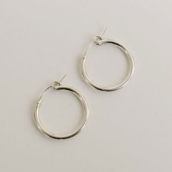 Rae | Gold Fill Or Sterling Silver Hinged Hoop Earrings, 4 of 12