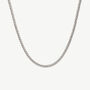 0.1cm,0.3cm Or 0.4cm Men’s Twisted Chain Necklace In Gold Or Silver, Christmas Jewellery Gift, thumbnail 3 of 11